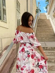 Off shoulder Maxi