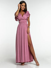 Ruffle Glitter Maxi