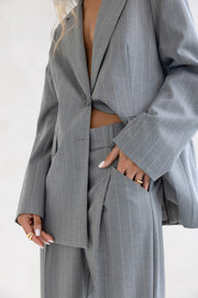 Modern Pinstripe Oversized Suit