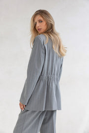 Modern Pinstripe Oversized Suit