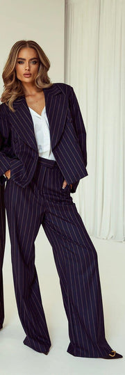 EMO Long Jacket Stripe Business Suit