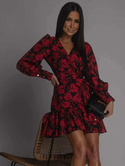 Ruffle Bottom Mini Summer Dress