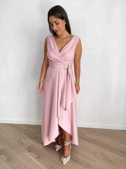 Sleeveless Ruffle Maxi Dress