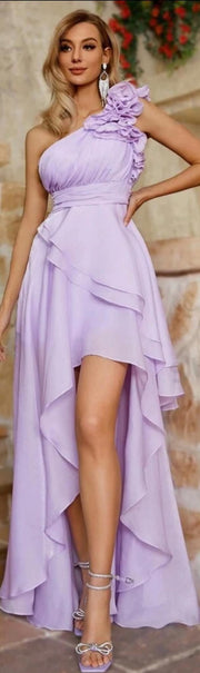 Ruffle Side Short Long