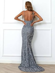 Sequin Split Maxi