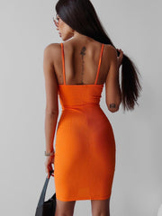 Colorful Body Con Mini Summer Dress