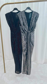 Waterfall Sleeveless Knot Midi Dress