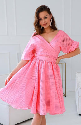 Pink Checker Dress
