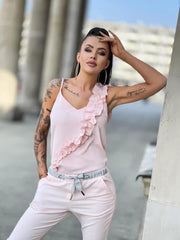 Luna Ruffle Cami Top