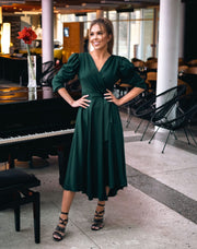 Emily Midi Wrap Dress