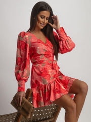 Ruffle Bottom Mini Summer Dress