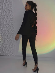 Cape-Sleeve Jumpsuit