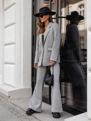 Grey Modern Comfort Two-Piece Suit