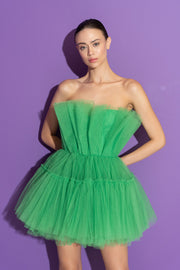 Green Tulle Mini