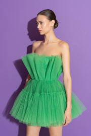 Green Tulle Mini
