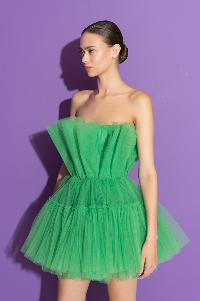 Green Tulle Mini Vivi-Lu European Fashion Boutique Chicago Green Tulle Mini Vivi-Lu European Fashion Boutique Chicago