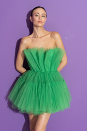 Green Tulle Mini