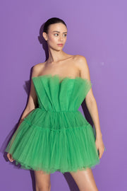 Green Tulle Mini