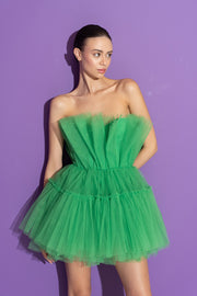 Green Tulle Mini