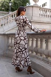 Long Sleeve Wrap Maxi Summer Dress