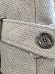 Chevron Long Wrap Coat