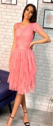 Layered Tulle Mini Dress