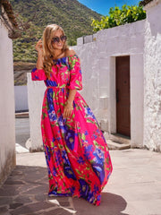Off shoulder Maxi