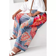 Parrot Summer Flowy Wide Leg Pants