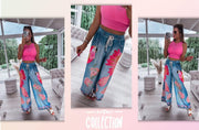 Parrot Summer Flowy Wide Leg Pants