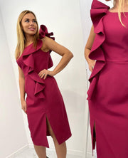 Midi Ruffle Dress