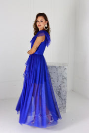 Royal Blue Silver Sparkle