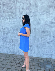 Short Sleeve A Line Mini Midi Casual Dress