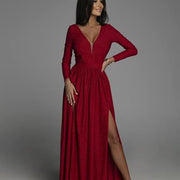 Long Sleeve Glitter Maxi