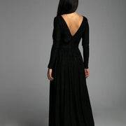 Long Sleeve Glitter Maxi