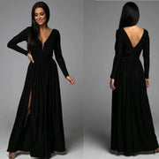 Long Sleeve Glitter Maxi