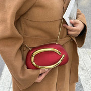 C-Shaped Gold Clutch