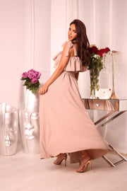 Ruffle High-Low Romper with Overskirt