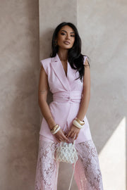 Tailored Lace Pant Set