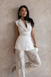 Tailored Lace Pant Set