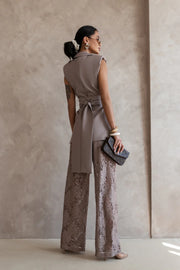 Tailored Lace Pant Set