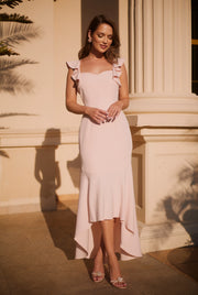 Short to Long Ruffle Midi Maxi Dress