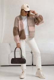 Aurora Cross Stitch Knit Cardigan