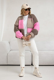 Aurora Cross Stitch Knit Cardigan