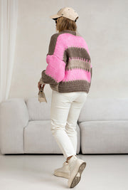 Aurora Cross Stitch Knit Cardigan